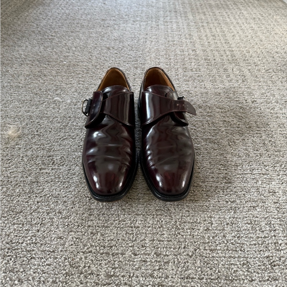 Men's Burgundy Leather Dress Shoes